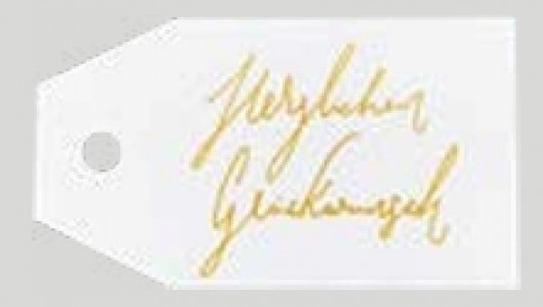 Anhängekarten Herzlichen Glückwunsch